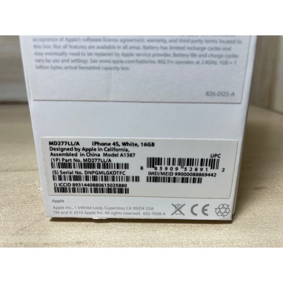 Apple iPhone4s a1387 16 GB White Unlocked Reset boxed Model MD277LL/A cell phone - Picture 8 of 16